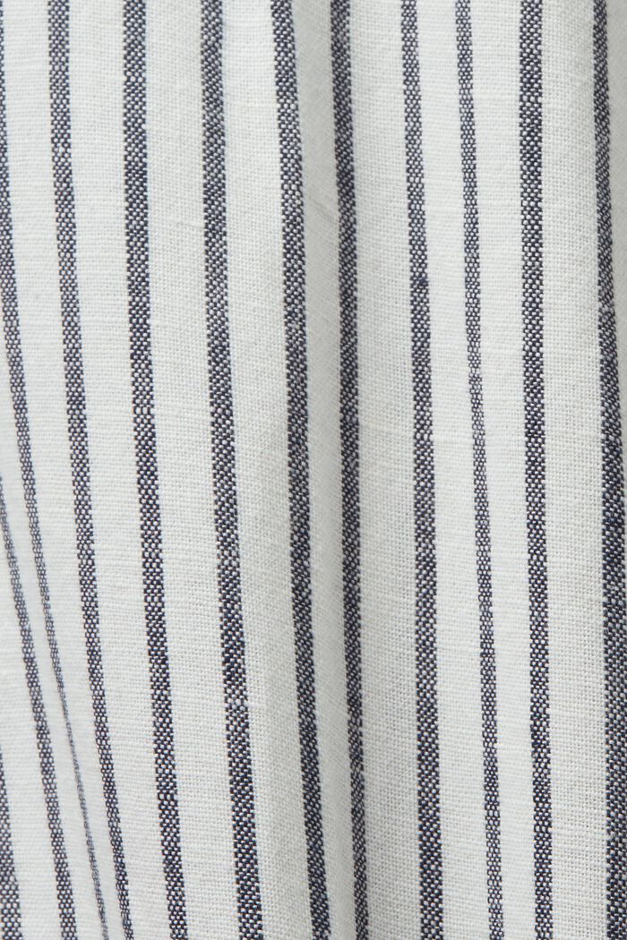 Camisa a rayas, en mezcla de lino, NAVY, detail image number 4