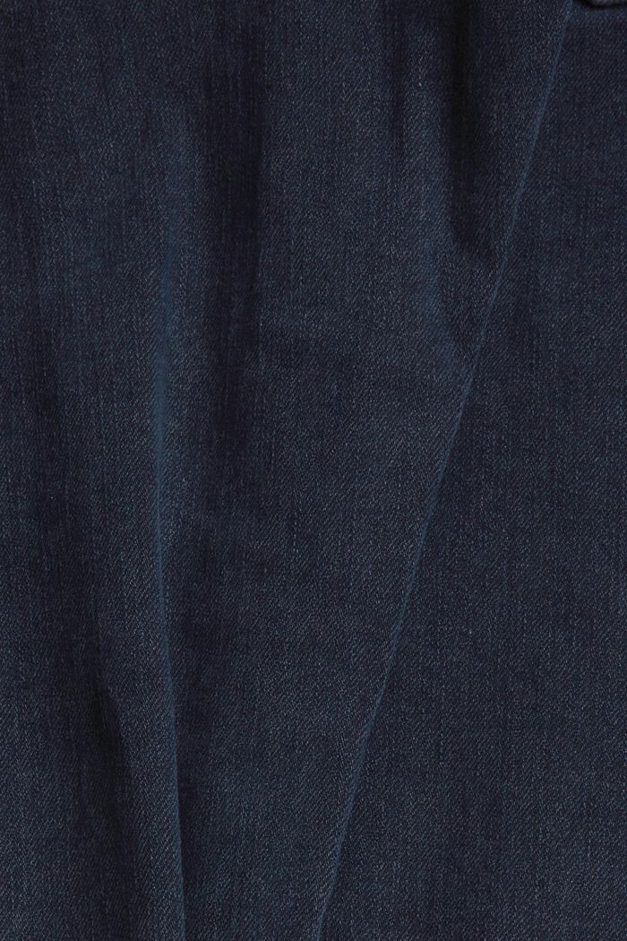 Tejido vaquero elástico confeccionado en una mezcla de algodón ecológico, BLUE BLACK, detail image number 4