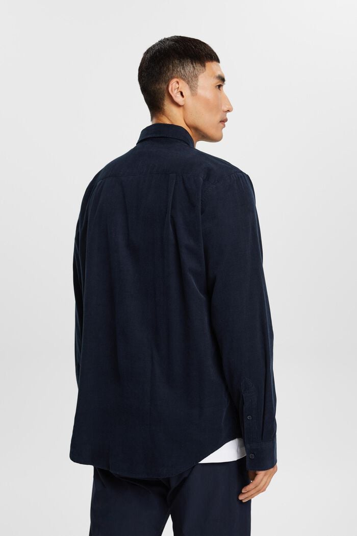 Camisa de pana en 100% algodón, PETROL BLUE, detail image number 3
