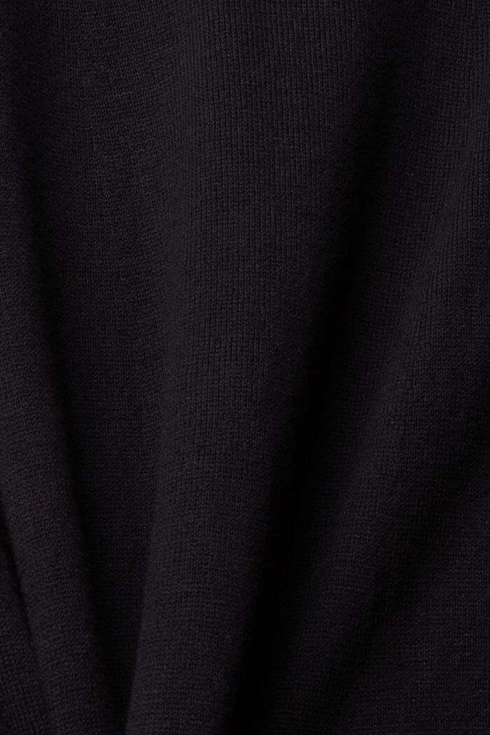 Vestido de punto por la rodilla, BLACK, detail image number 5
