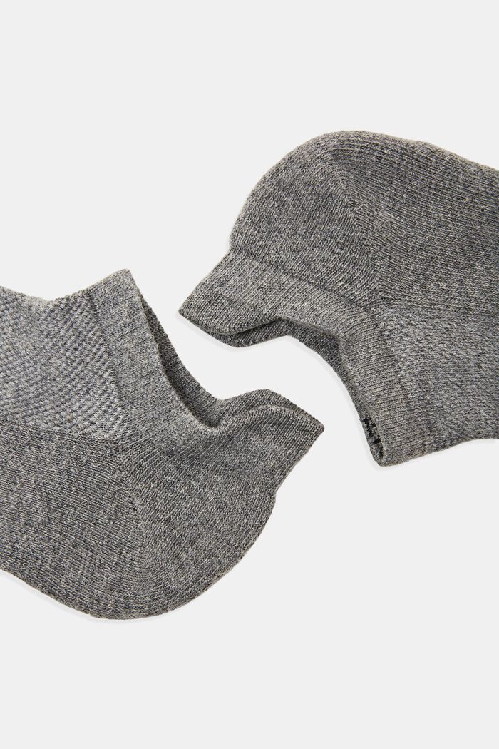 Pack de 2 pares de calcetines para deportivas, algodón ecológico, GREY, detail image number 1