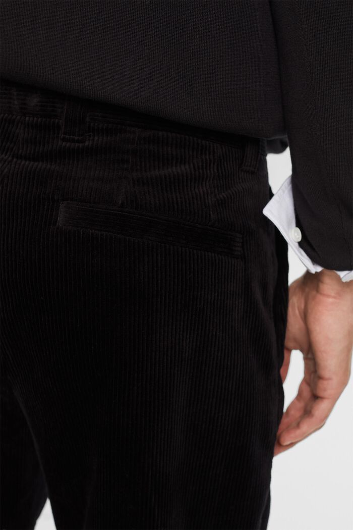 Pantalón de pana de pernera ancha, BLACK, detail image number 4