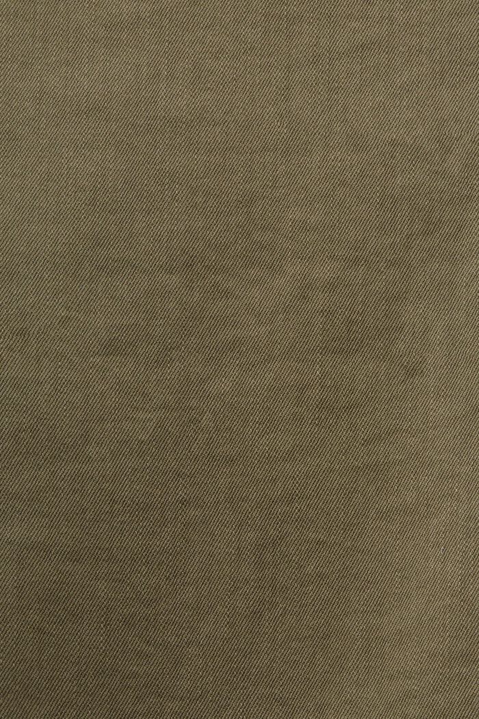 Pantalón elástico con algodón ecológico, DARK KHAKI, detail image number 5