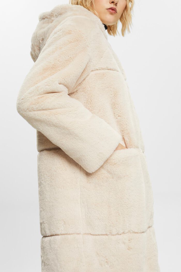 Abrigo con capucha de piel sintética, ICE, detail image number 2