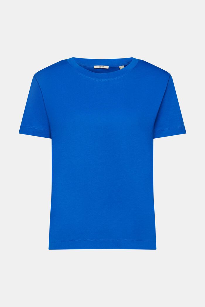 Camiseta de algodón con cuello redondo, BLUE, detail image number 6