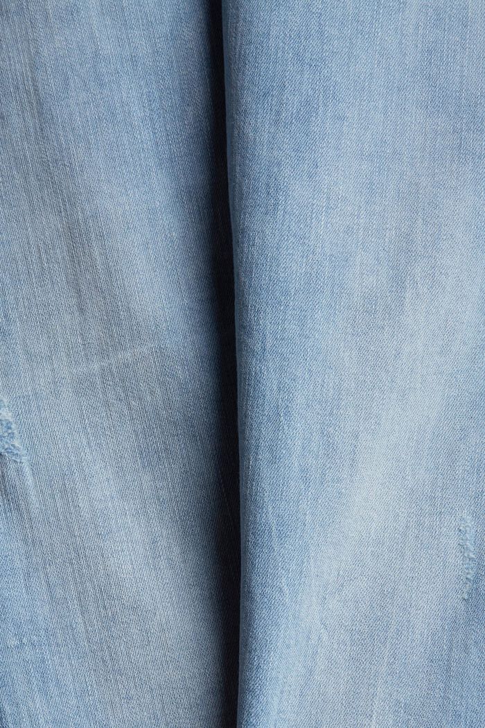 Vaqueros elásticos con algodón ecológico, BLUE LIGHT WASHED, detail image number 1