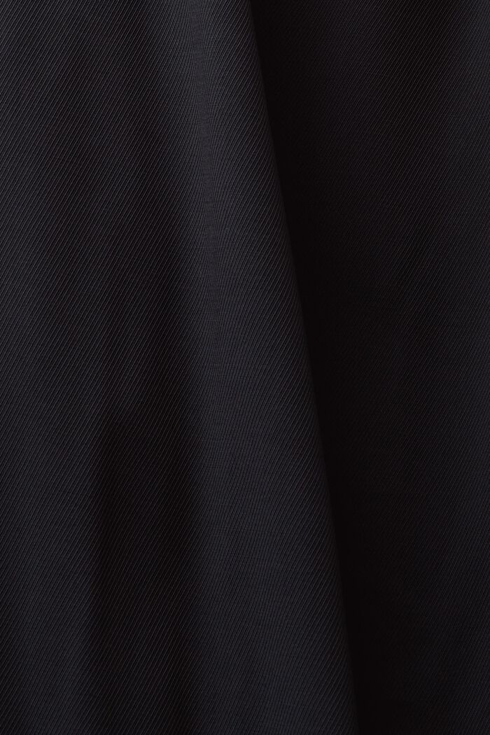 Pantalones anchos de sarga sin cierres, BLACK, detail image number 5