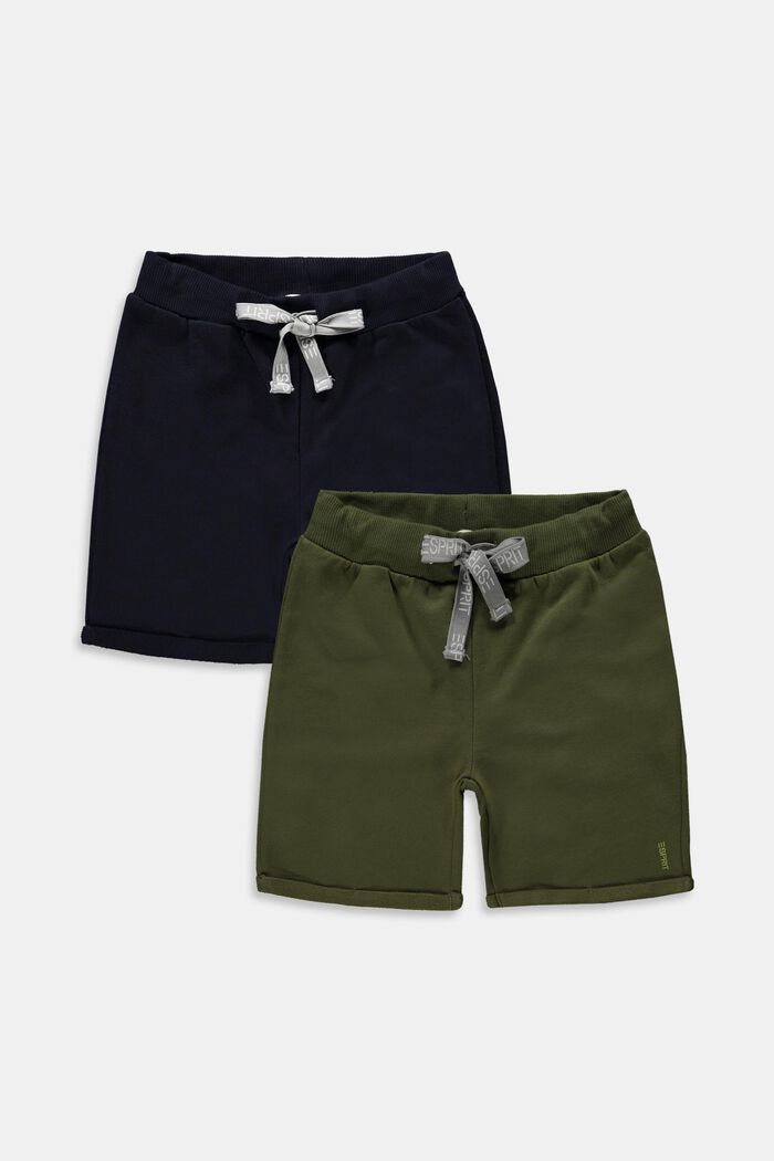 Pack de dos shorts de felpa, 100% algodón