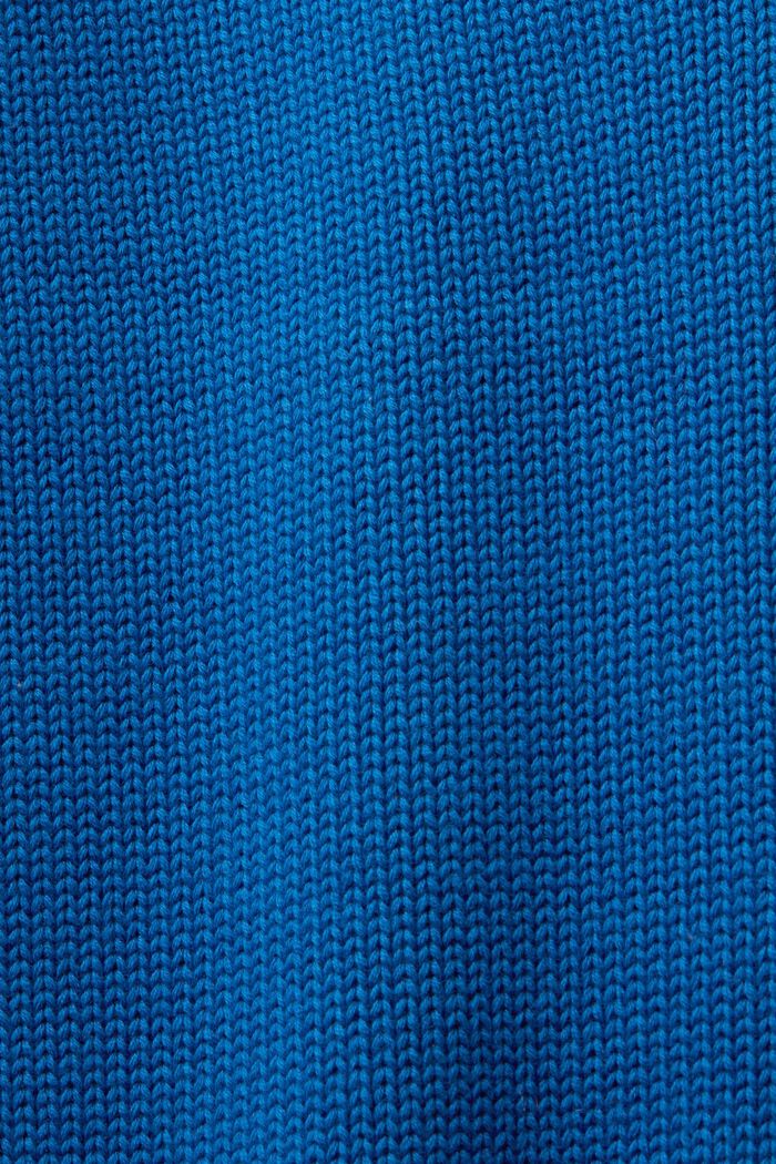 Jersey de algodón con cuello alto, BRIGHT BLUE, detail image number 5