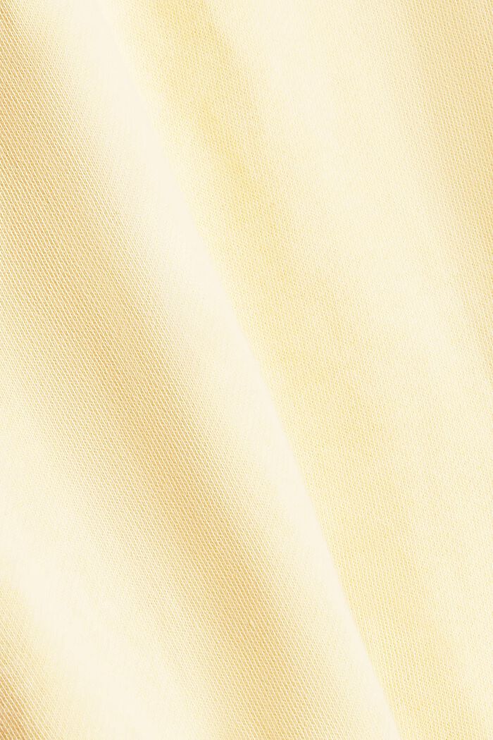 Sudadera en 100 % algodón ecológico, PASTEL YELLOW, detail image number 4