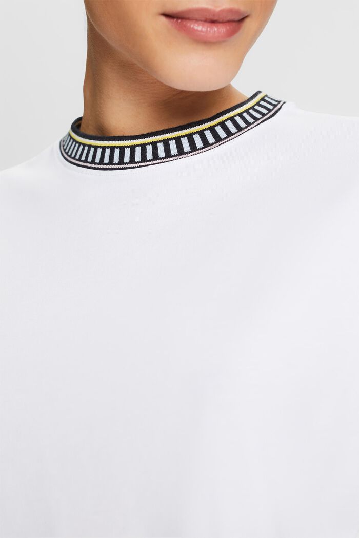 Camiseta con cuello redondo, WHITE, detail image number 2