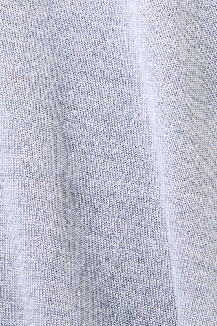 Jersey de lana con manga corta, LIGHT GREY, detail image number 5