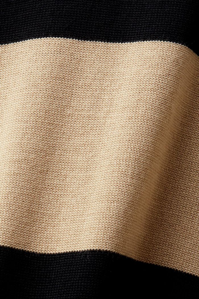Jersey de lana a rayas sin costuras, BEIGE, detail image number 4