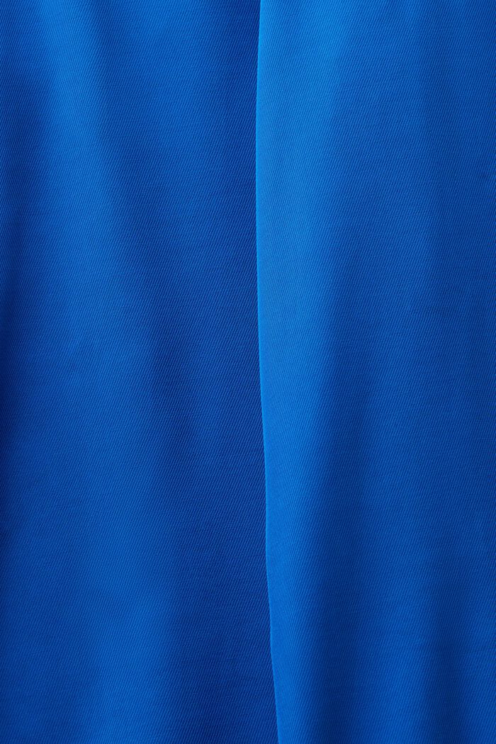 Pantalones anchos de sarga sin cierres, BRIGHT BLUE, detail image number 6