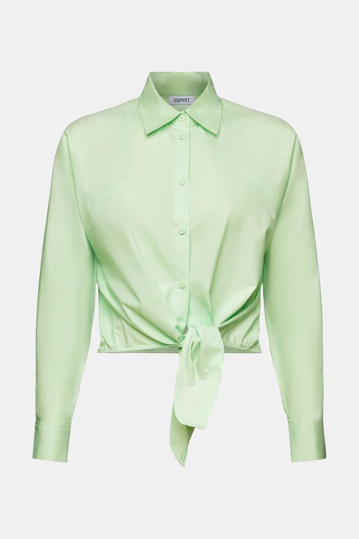 Camisa con lazo corta, LIGHT GREEN, detail image number 6
