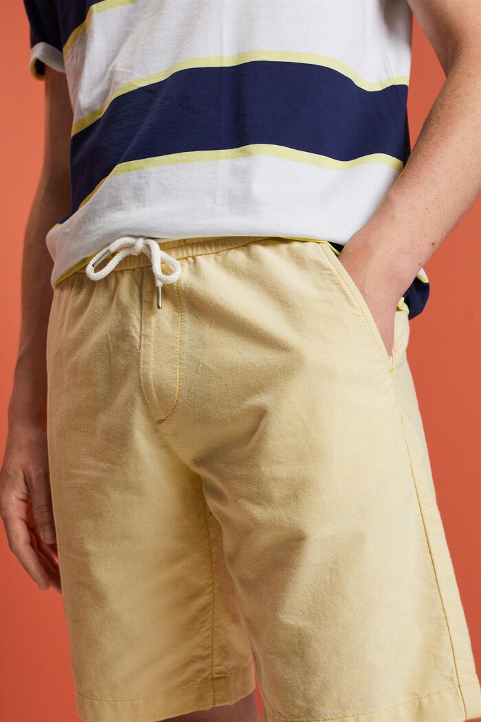 Pantalón corto de sarga, 100% algodón, DUSTY YELLOW, detail image number 2