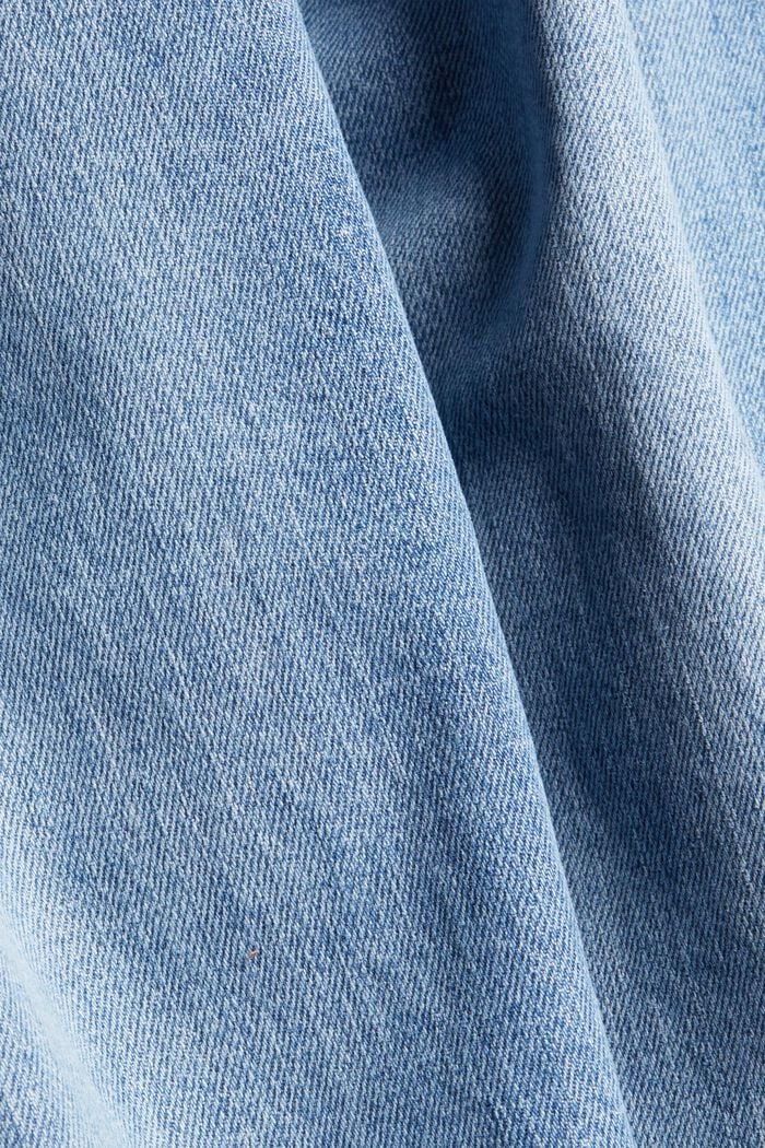 Vaqueros de 7/8 en algodón ecológico con componente elástico y corte moderno, BLUE MEDIUM WASHED, detail image number 4