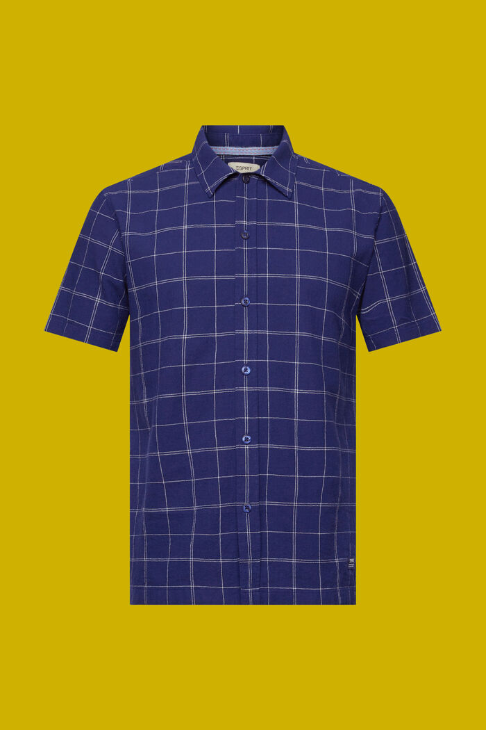 Camisa de manga corta en 100% algodón, DARK BLUE, detail image number 5