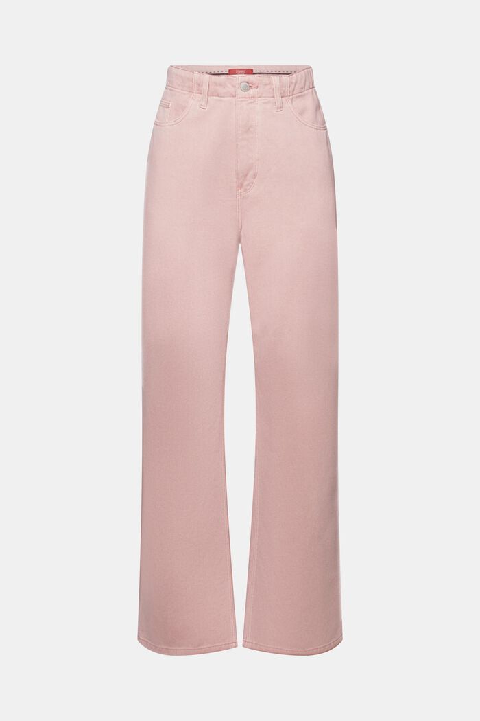 Pantalón de sarga y de pernera ancha, 100% algodón, OLD PINK, detail image number 8