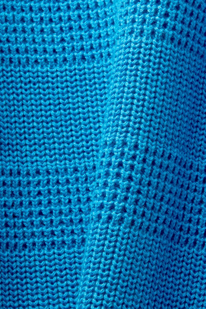 Cárdigan de punto estructurado, BLUE, detail image number 5