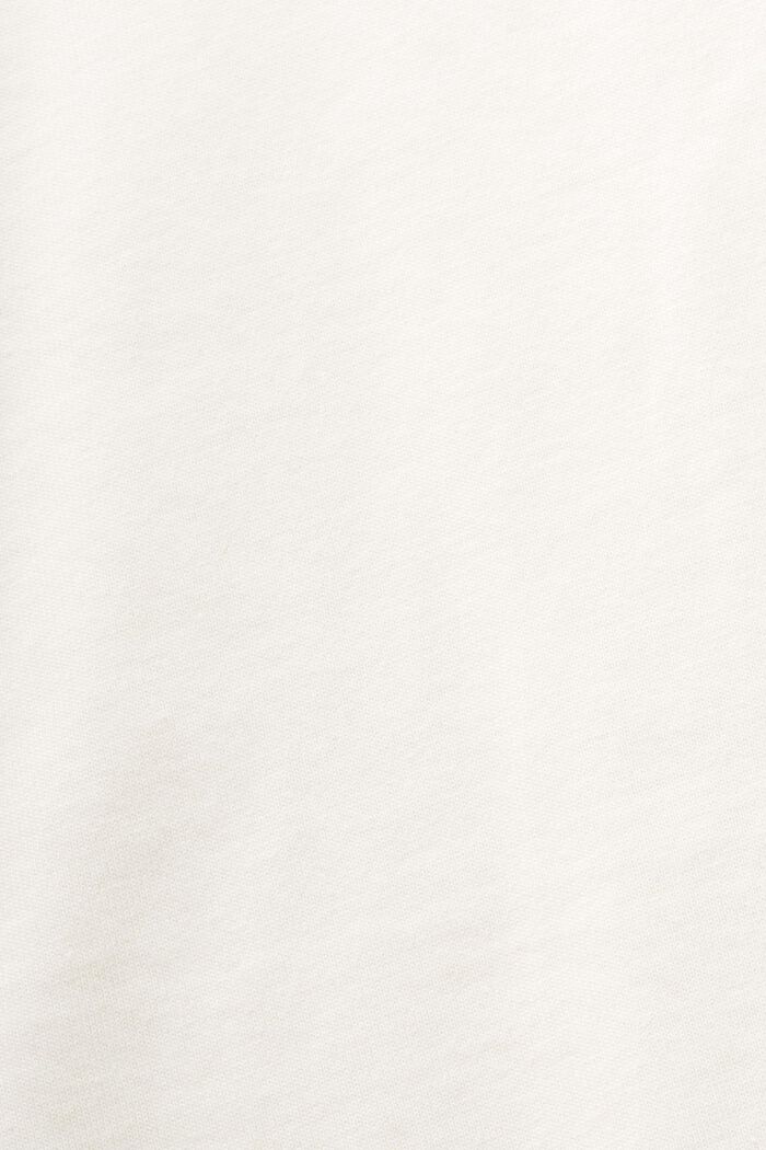 Camiseta de algodón con logotipo y cuello redondo, OFF WHITE, detail image number 5