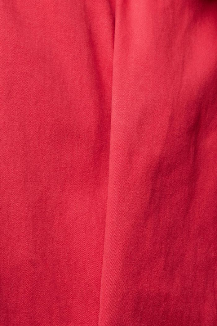 Pantalón chino de algodón, RED, detail image number 4