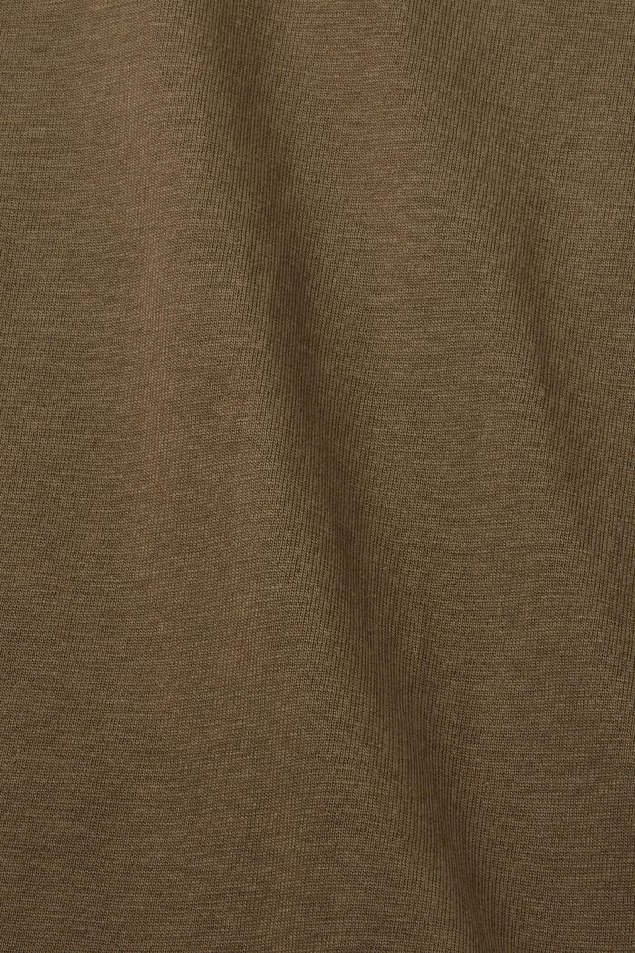 Camiseta holgada, 100 % algodón, KHAKI GREEN, detail image number 5