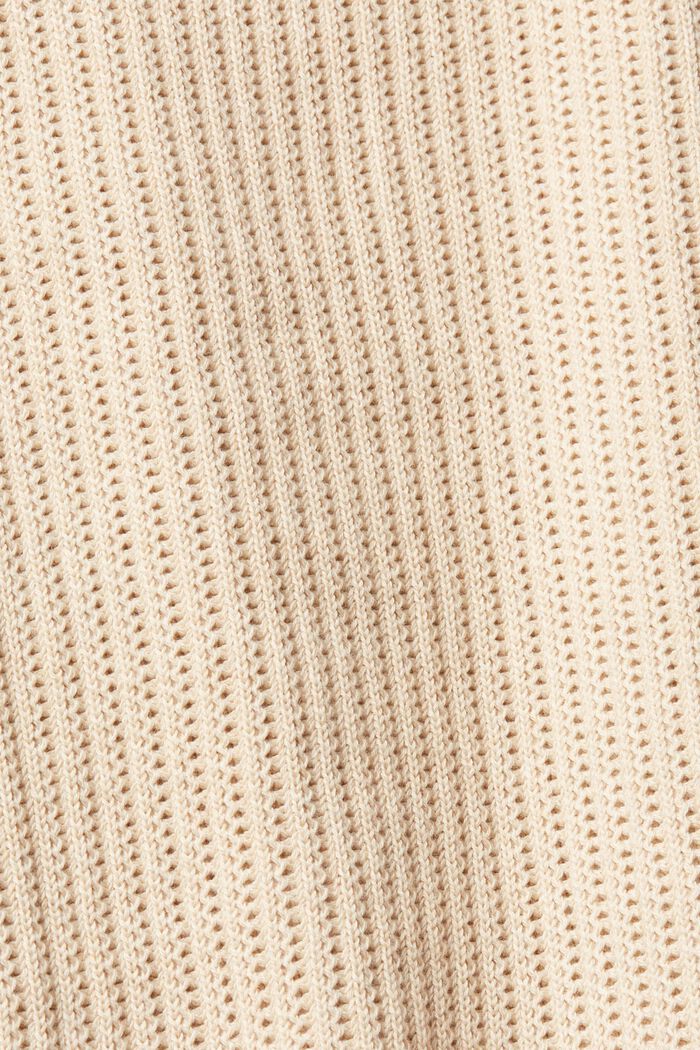 Jersey de punto con cuello alto, LIGHT BEIGE, detail image number 5