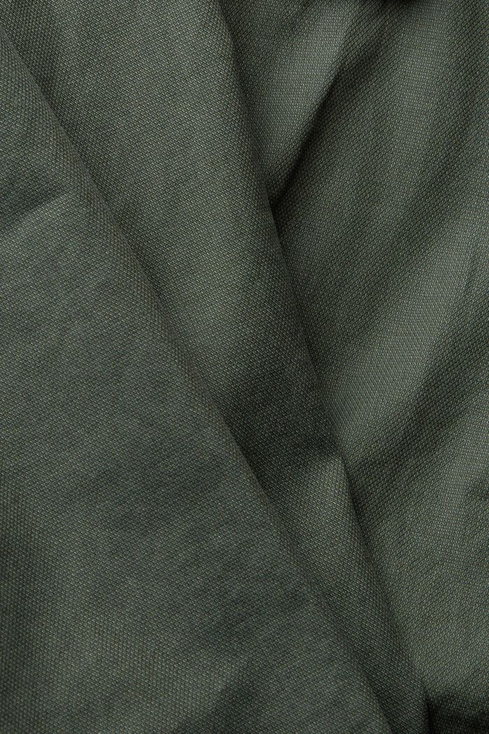 Camisa de algodón con bolsillo en el pecho, KHAKI GREEN, detail image number 4