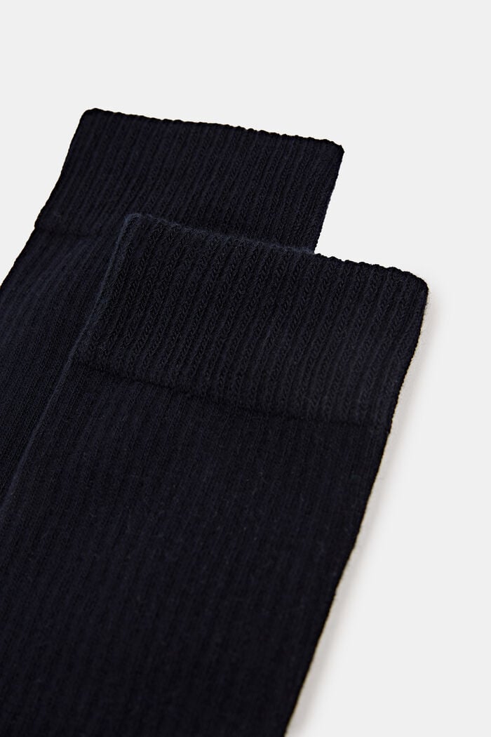 Pack de dos pares de calcetines deportivos con textura acanalada, MARINE, detail image number 1