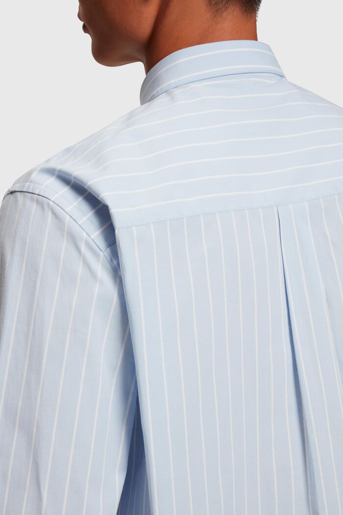 Camisa holgada de popelina con diseño a rayas, WHITE, detail image number 2