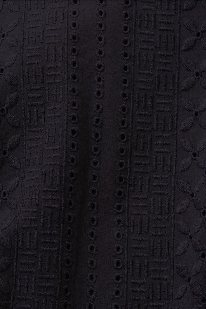 Top corto bordado, LENZING™ ECOVERO™, BLACK, detail image number 7