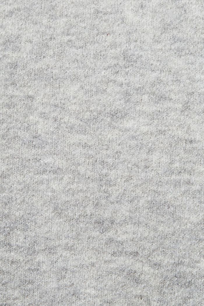 Chaleco de punto en mezcla de lana, LIGHT GREY, detail image number 4