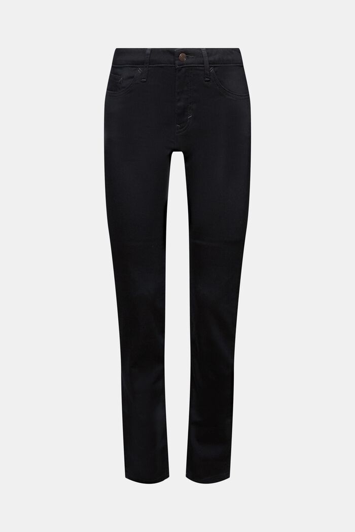 Jeans mid-rise slim fit, BLACK RINSE, detail image number 7
