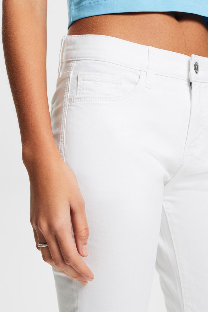 Pantalones capri, WHITE, detail image number 4