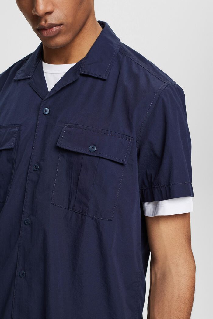 Camisa con bolsillos en el pecho, NAVY, detail image number 2