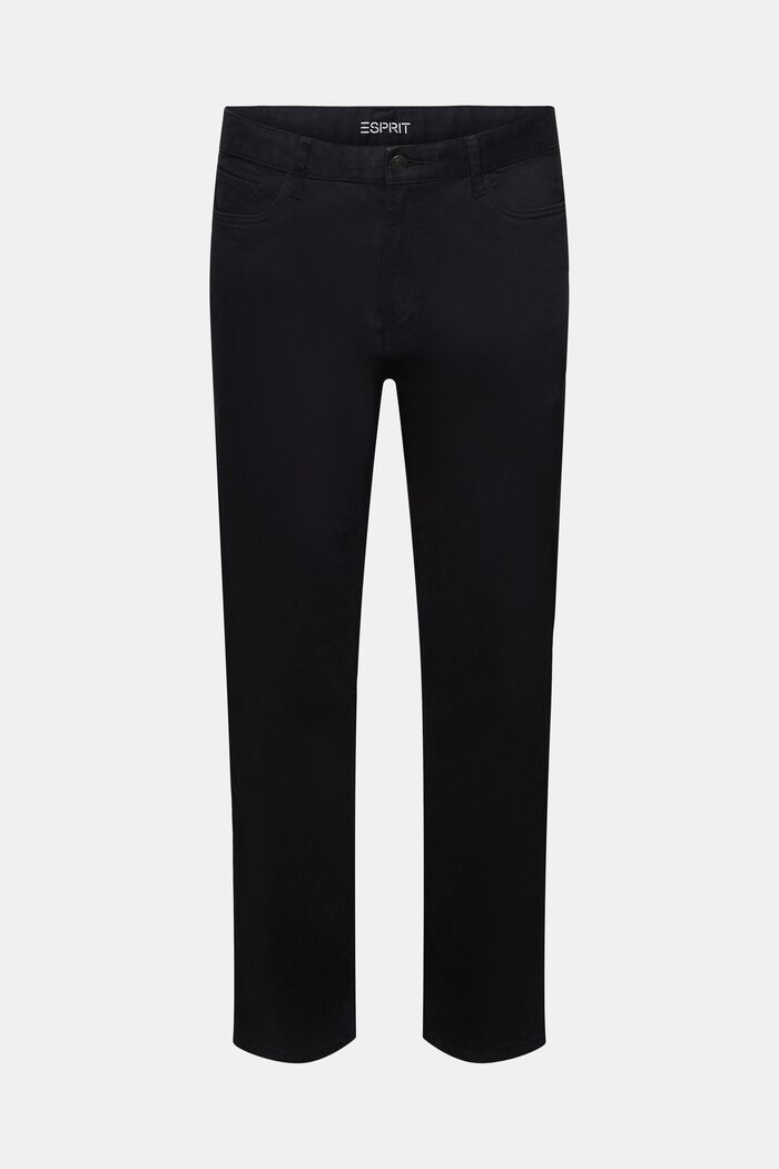 Pantalones clásicos de pernera recta, BLACK, detail image number 7
