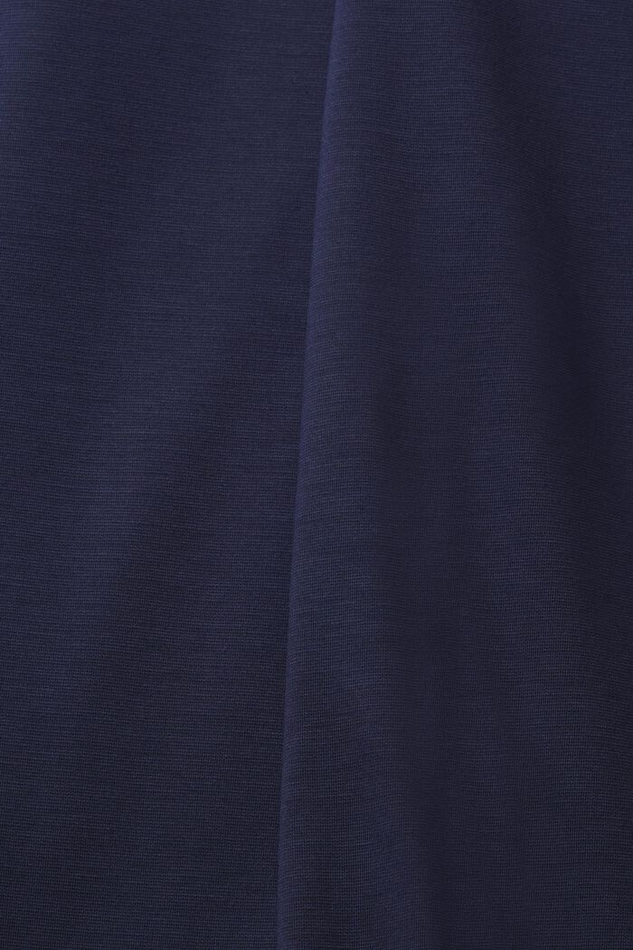 Falda midi con cinturón para anudar, LENZING™ ECOVERO™, DARK BLUE, detail image number 5