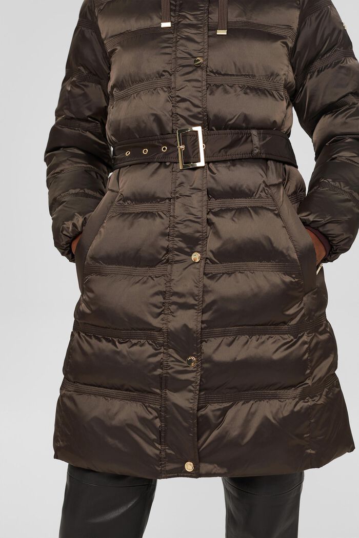 Reciclado: abrigo acolchado con Thinsulate™ 3M™, DARK BROWN, detail image number 0