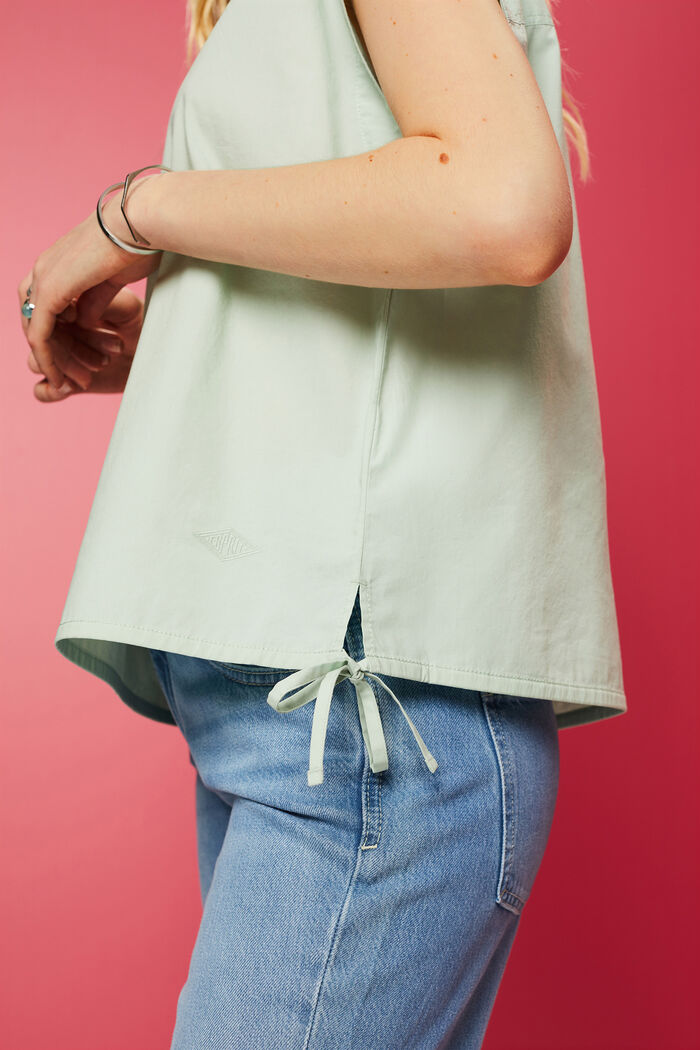 Blusa sin mangas, 100 % algodón, CITRUS GREEN, detail image number 2
