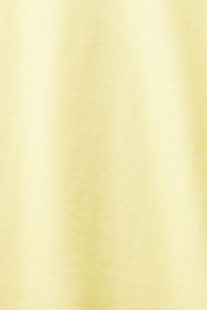 Camiseta unisex estampada de algodón Pima, PASTEL YELLOW, detail image number 7
