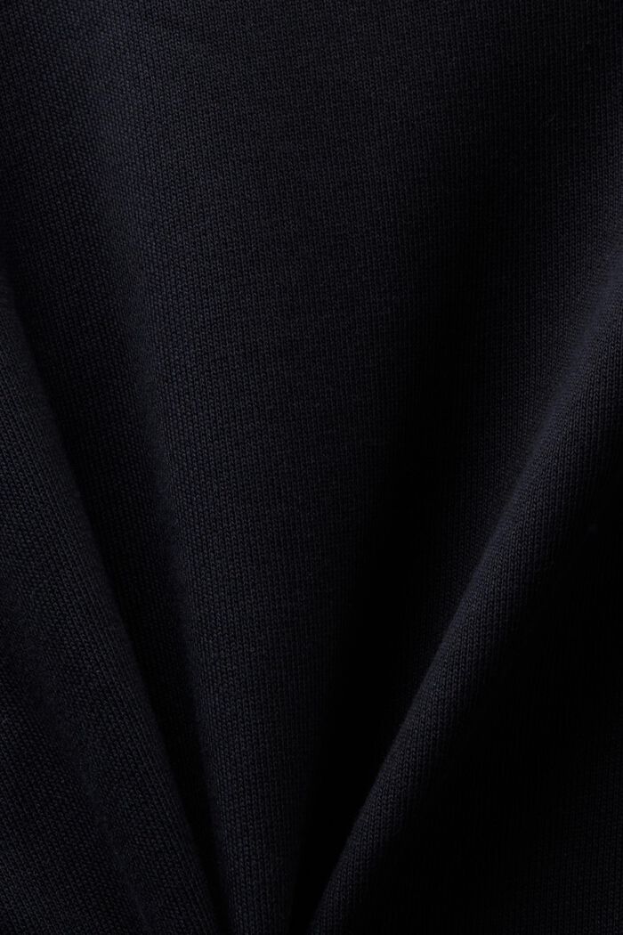 Vestido de sudadera oversize con capucha, BLACK, detail image number 6