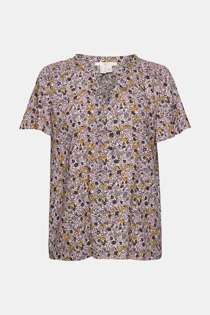 Blusa con estampado floral, LENZING™ ECOVERO™: