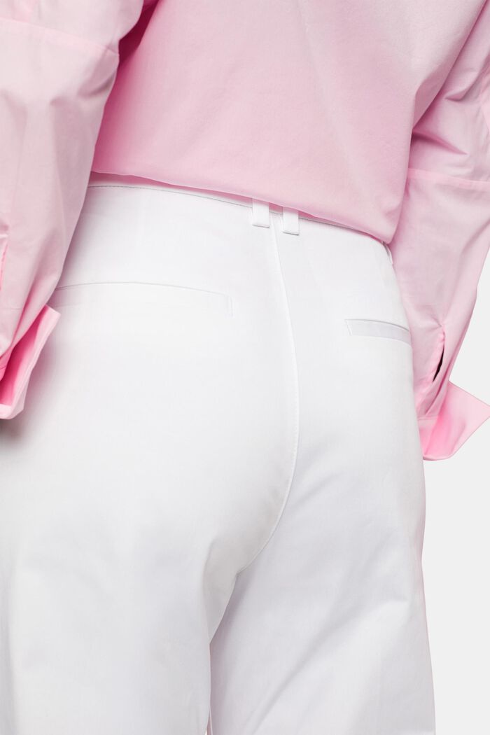 Pantalones chinos, WHITE, detail image number 4