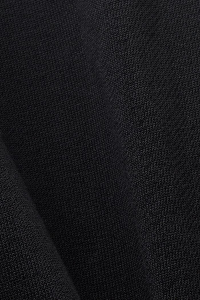 Pantalón deportivo de algodón a rayas, BLACK, detail image number 5