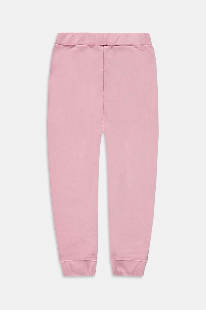 Pantalón de felpa básico en 100 % algodón, LIGHT PINK, detail image number 1