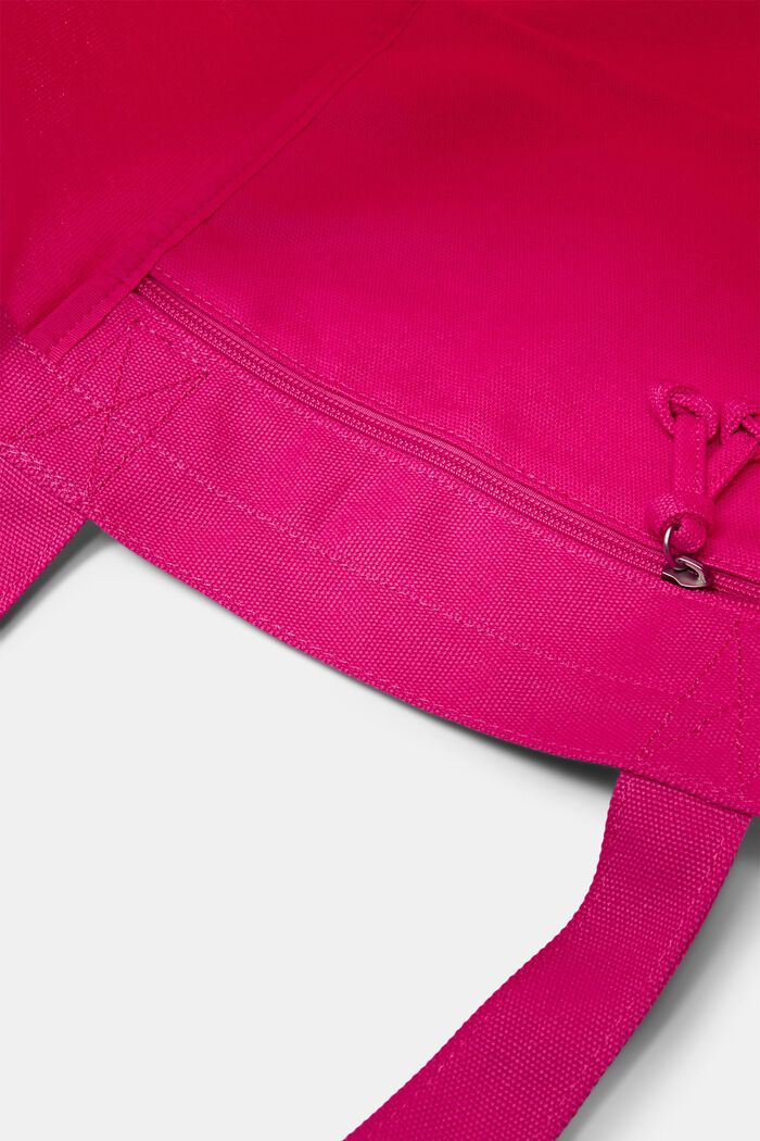 Bolso de mano de lona con logotipo, PINK FUCHSIA, detail image number 3