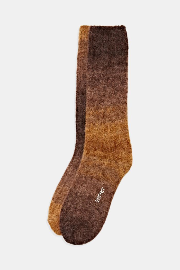 Calcetines para botas en mezcla de lana y alpaca, MOULINE, overview