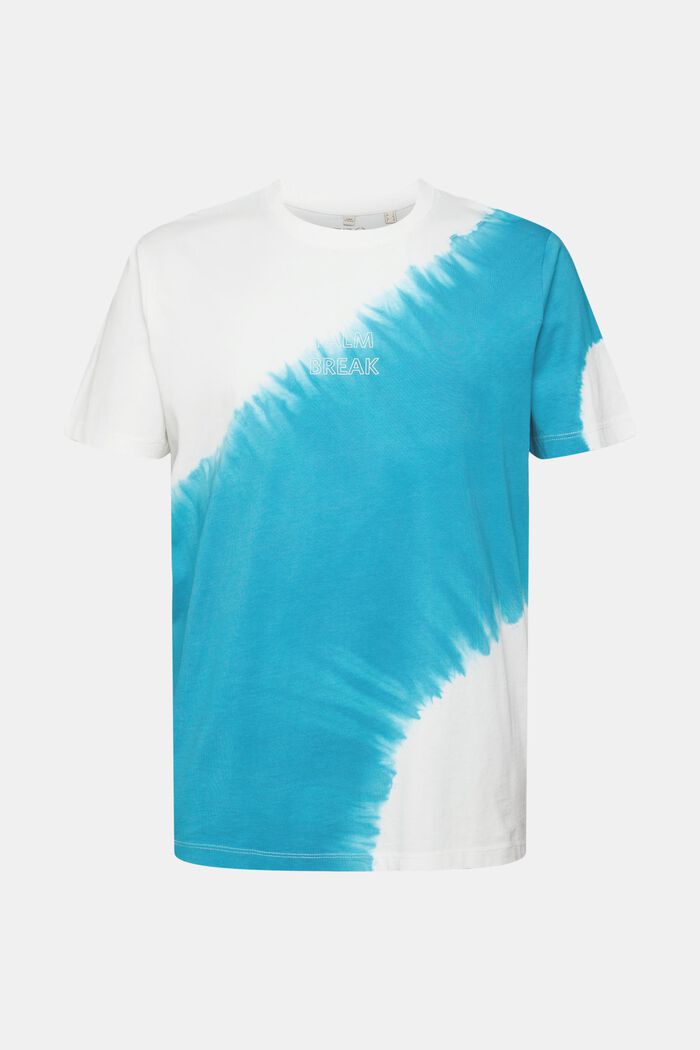 Camiseta de jersey con teñido batik, TEAL BLUE, detail image number 6