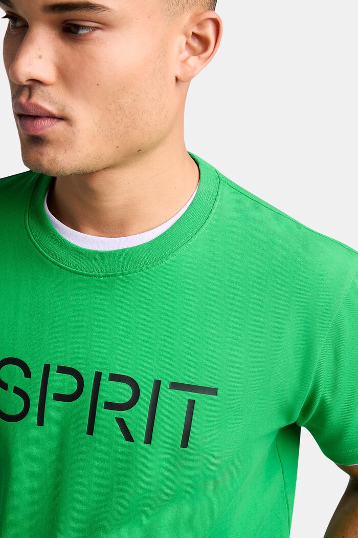 Camiseta unisex en jersey de algodón con logotipo, GREEN, detail image number 2